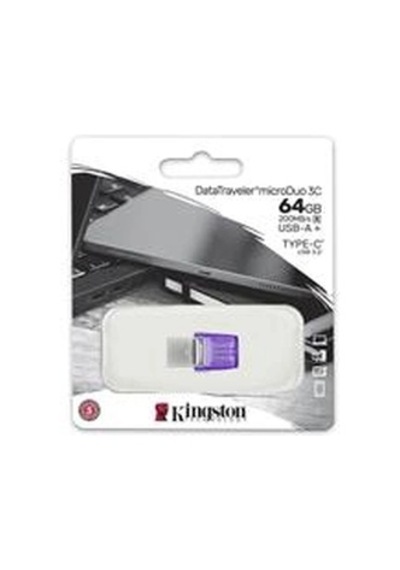 Kingston Dtduo3cg3-64gb Datatraveler Microduo 3c 200mb-s Dual Usb-a + Usb-c Flash Bellek Kdo