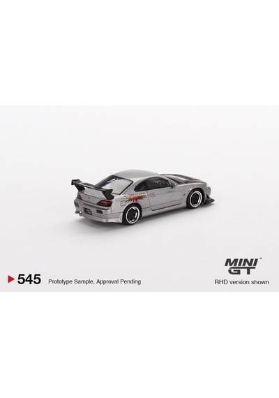 Mini Gt Nissan Silvia Top Secret S15 Silver Red - 545