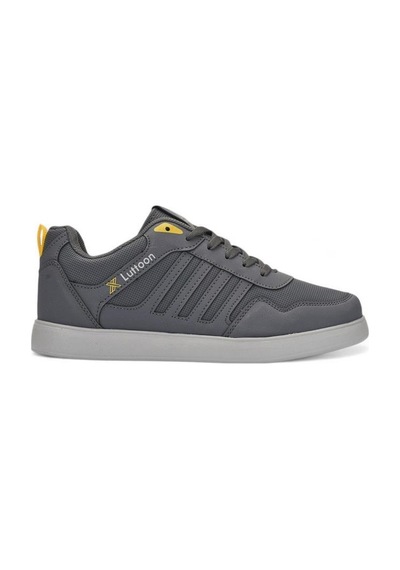 Luttoon 4189-24 Deri Anatomik Hafıza Taban Kadın Sneaker Füme Sarı Füme