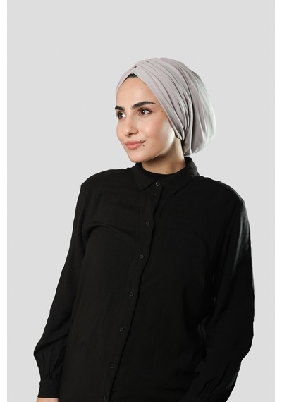 Hürrem Bone Taş Drapeli Salaş Tesettür Bone Sandy Büzgülü 2315 46 Taş