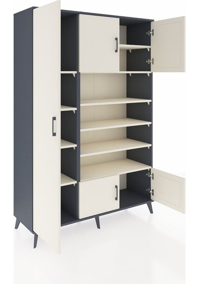 Hyperion Dolap 10 Raflı 5 Kapaklı 132x44x195 Antrasit-aytaşı/... Antrasit Hyperion Dolap 10 Raflı 5 Kapaklı 132x44x195 Antrasit-aytaşı/... Antrasit