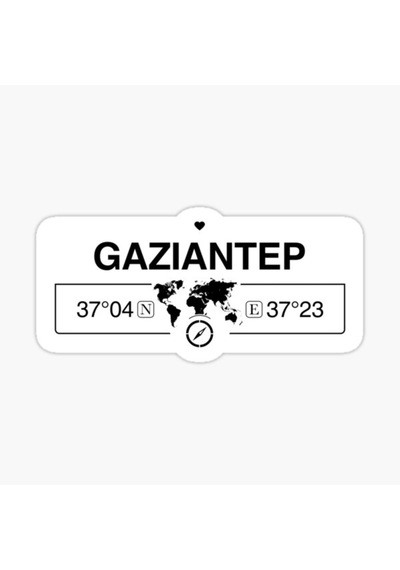 Gaziantep Gps Harita Sticker Oto Araba Yapıştırma 17Cm