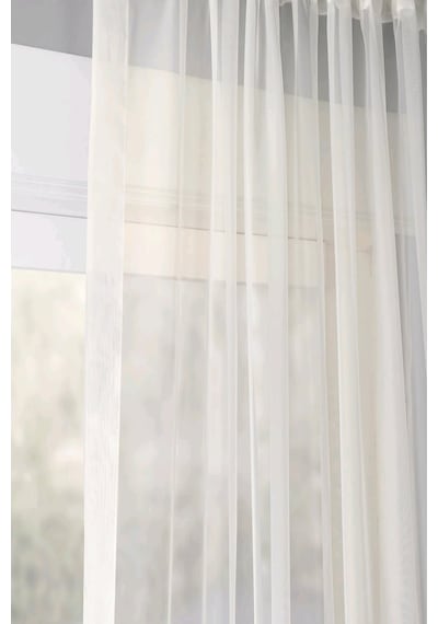 Evdepo Home Kullanıma Hazır Vual Tül Perde (446700746)