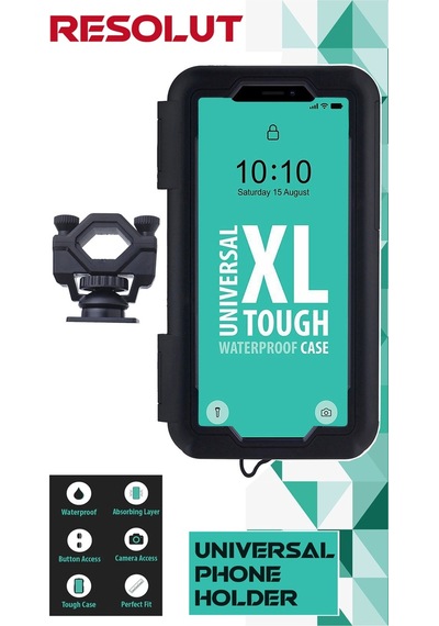 Suporte Motosiklet - Bisiklet Telefon Tutucu Kapalı Model 7 Inch Gidon Bağlantılı ( Xl Büyük Boy )
