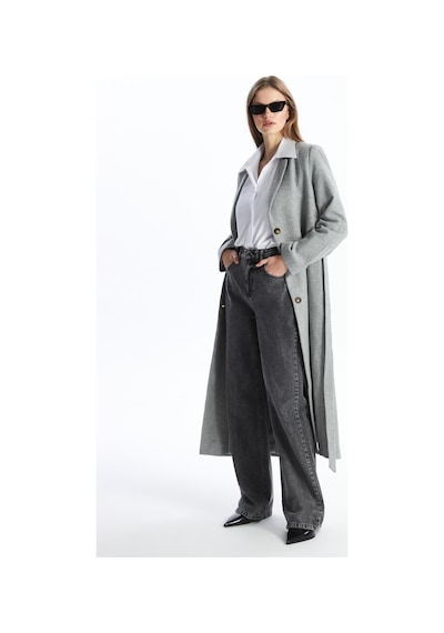 Antrasit Wide Leg Yüksek Bel Jean-antrasit Antrasit