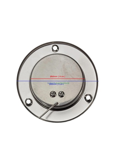 Teknikmarketiniz Ø60mm 0/500 C 1,5 Metre Kablolu Fırın Termometresi, Önden Flanşlı 500 Derece Kablolu Bahçe,pizz Diğer