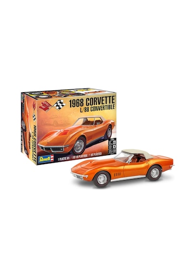Revell Maket Model Kit Araba 68 Corvette L/88 Convertible İkisi Bir Arada 14572