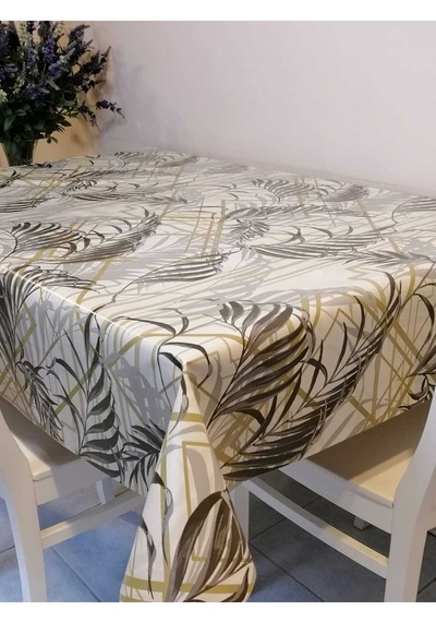 Elyaflı Pvc Muşamba - Desenli Silinebilir Masa Örtüsü 02mrl204c Renkli