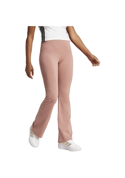 Adidas W Sl Sj Flarleg Kadın Spor Tayt Jd3077 Koyu Bej \ Sıcak Kil \ Somon Çok Renkli