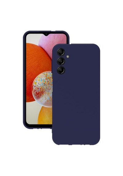 Samsung Galaxy Uyumlu A14 5g Kılıf Kamera Korumalı Silikon Rubber Arka Kapak Lacivert