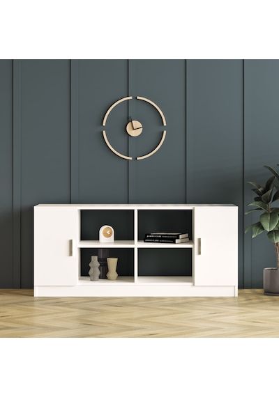  Robin Home Verona F Ofis Kapaklı Kitaplık Dolap Beyaz