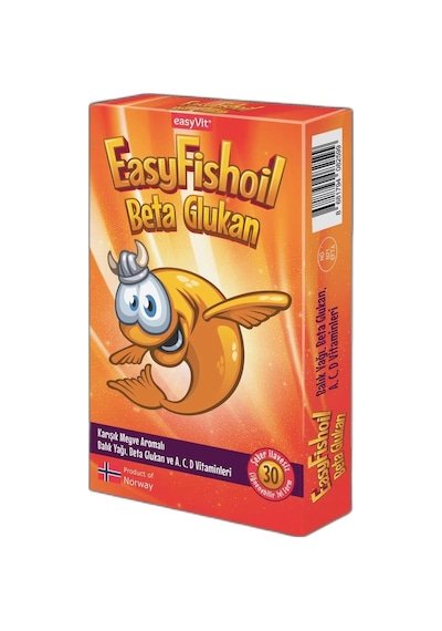 Easyvit Easyfishoil Beta Glukan Çiğnenebilir  30 Jel Form