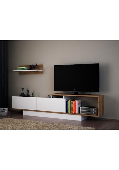Dekorister Asos Tv Ünitesi Beyaz-Ceviz