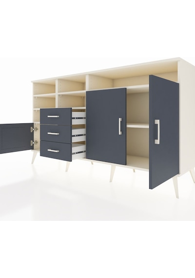 Hyperion Konsol 7 Raflı 3 Çekmeceli 3 Kapaklı 176x44x99 Aytaşı-an Aytaşı-antrasit Hyperion Konsol 7 Raflı 3 Çekmeceli 3 Kapaklı 176x44x99 Aytaşı-an Aytaşı-antrasit