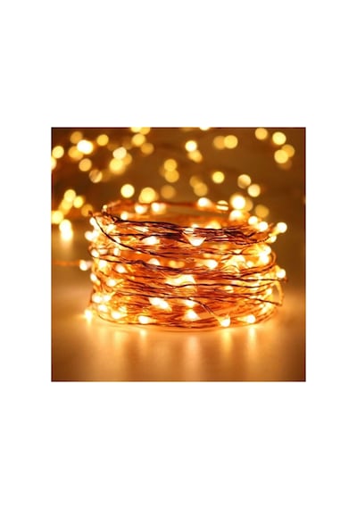 10 Mt 100 Ledli Eklenebilir İp Led Yılbaşı Süs Beyaz