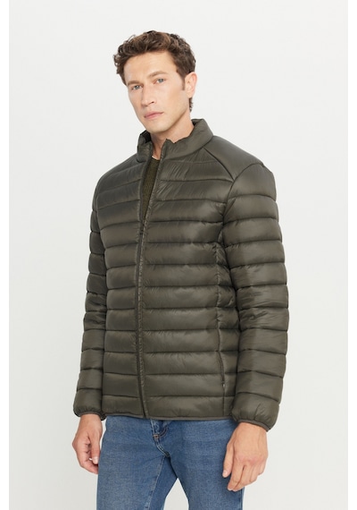 Ac&Co / Altınyıldız Classics Standart Fit Normal Kesim Dik Yaka Erkek Mont Haki