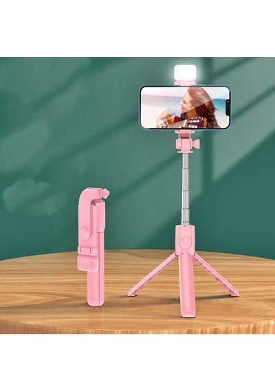Renkli Selfie Uzaktan Kumandalı Ayarlanabilir Selfie Çubuğu 60cm