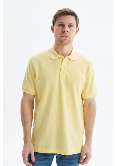 AR-MA Arma Erkek Regular Fit Basic % 100 Pamuk Pike Polo Yaka Tişört Y29374354502 Sarı
