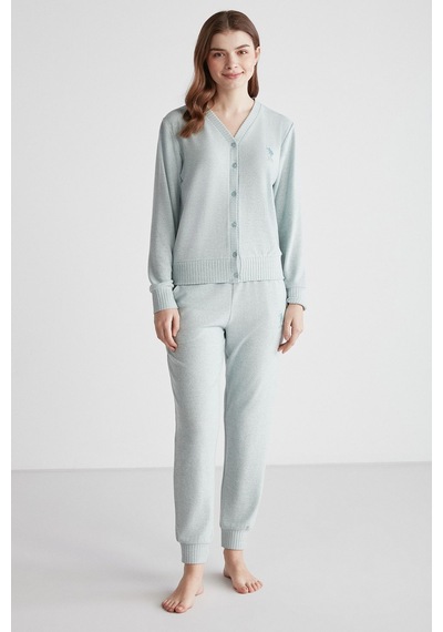 U.S. Polo Assn. U.s Polo Assn. 16956 Kadın Yeşil Melanj Patlı Uzun Kollu Pijama Takımı -yeşilmelanj Yeşil Melanj U.S. Polo Assn. U.s Polo Assn. 16956 Kadın Yeşil Melanj Patlı Uzun Kollu Pijama Takımı -yeşilmelanj Yeşil Melanj
