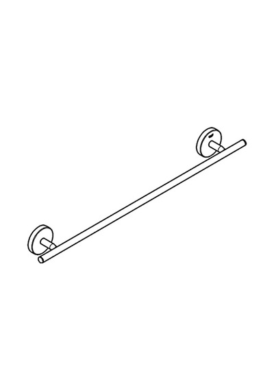 Start Cosmopolitan Quickfix Uzun Havluluk, 522 Mm, Duş/banyo Aksesuarları, Krom, 41166000 Çok Renkli