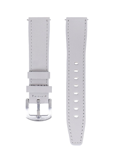 Fro Lw38-43 20 Mm Hakiki Deri Düz Krem Kordon Silver Toka