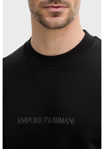Emporio Armani Pamuklu Regular Fit Bisiklet Yaka Sweat Erkek Sweat Em004541 Af10013 Mc540 Siyah