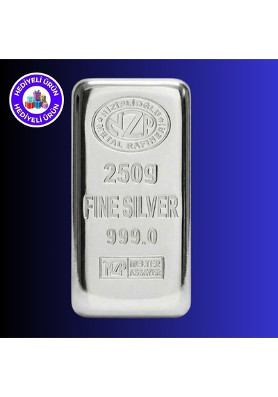 E-gümüş Nizip 250 Gr Külçe Gümüş