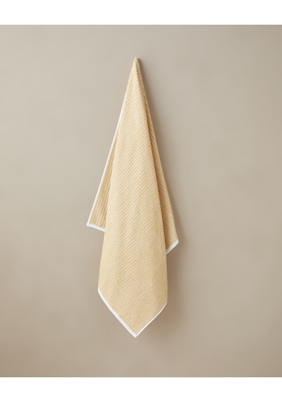 English Home Melange Stripe Pamuk Banyo Havlusu 90x150 Cm Sarı