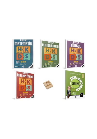 Arı Lgs 8. Sınıf Matematik Fen Türkçe İnkılap Ve Din Haftalık Kazanım Denemeleri 5li Set
