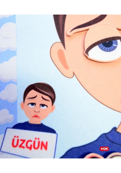 Tox Erkek Duyguları Öğreniyorum Keçe Cırtlı Aktivite Sayfası