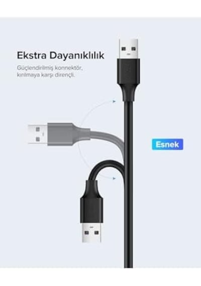 Usb 2.0 Uzatma Kablosu Siyah 5 Metre