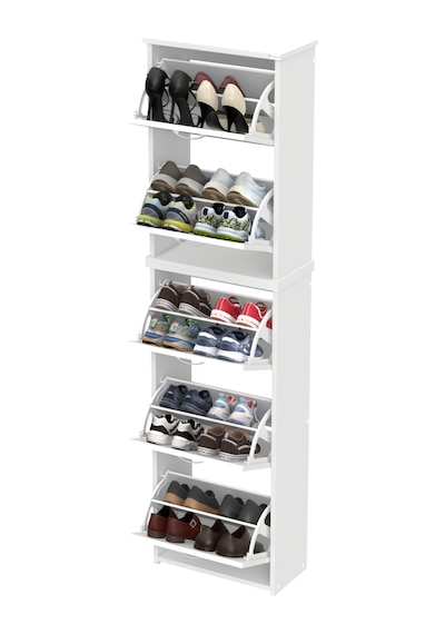 Modilayn Verve Antre 52x194x26 Cm Lik 5 Düşer Kapak 10 Göz Bölmeli Ayakkabılık Beyaz Modilayn Verve Antre 52x194x26 Cm Lik 5 Düşer Kapak 10 Göz Bölmeli Ayakkabılık Beyaz