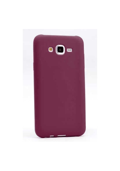 Galaxy J7 Kılıf Zore Premier Silikon Kapak Mürdüm