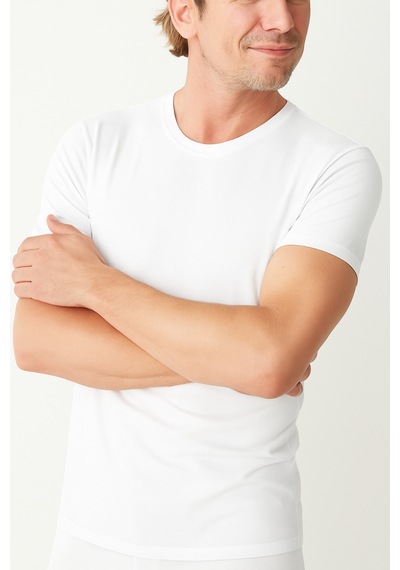 Belpa Ersa İç Giyim Modal Erkek Sıfır Yaka T-shirt 3'lü Beyaz