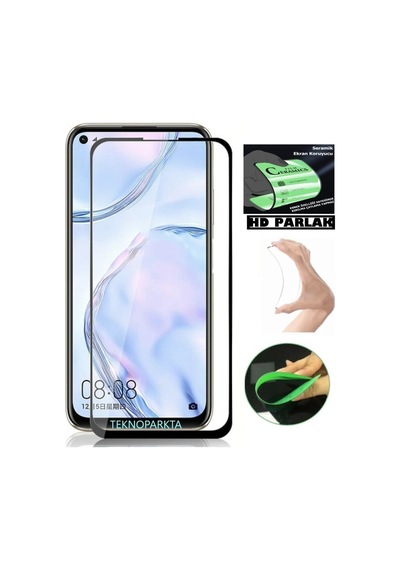 Tecno Camon 15 Ekran Koruyucu Seramik Nano Cam Esnek Tam Kaplayan Kırılmaz Ekran
