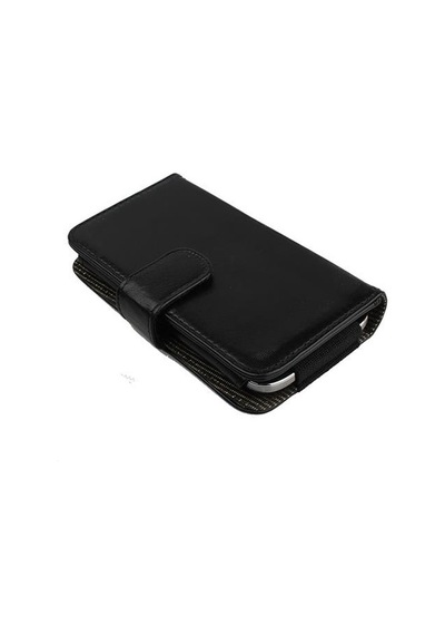 Xperia T Lt30p İle Uyumlu Yan Kapaklı Cüzdanlı Kart Bölmeli Deri Kılıf Siyah Renk