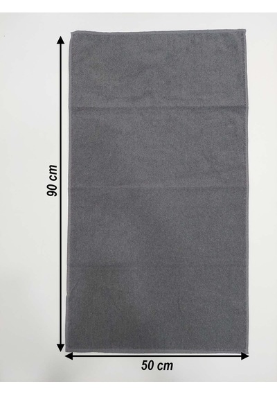 12'li Gri Kuaför Berber Havlusu 50 x 90 CM Profesyonel Saç Kurutma Havlusu Ekonomik Set