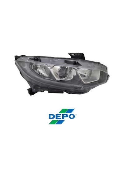 Honda Civic Fc5 Sağ Far Depo Marka Elegance Tek Ledli 2016 - 2021