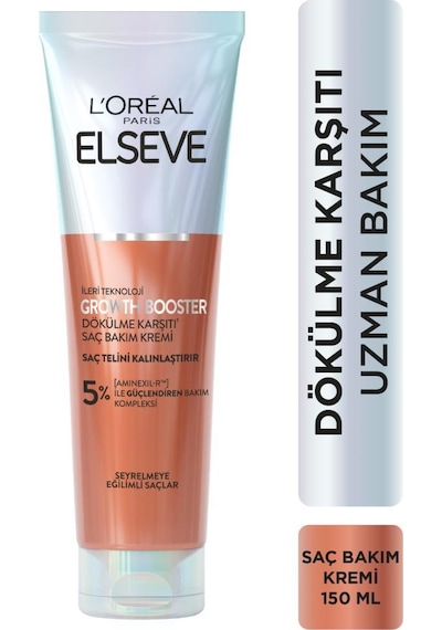 L'Oréal Paris Elseve Growth Booster Dökülme Karşıtı Rutin Şampuan + Saç Bakım Kremi
