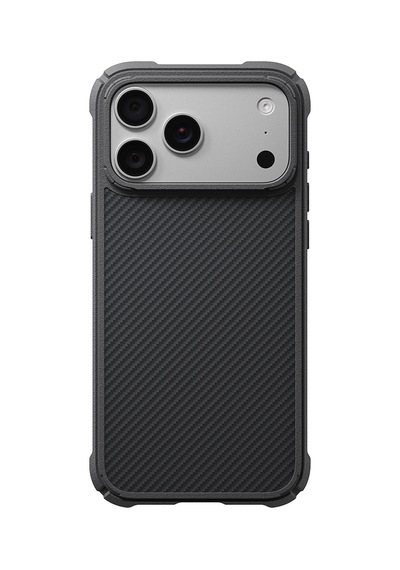Apple Uyumlu iPhone 18 Pro Max Kılıf M-safeli 600d Aramid Fiber Pitaka Black-grey Twill Serisi Cairn Siyah-gri Siyah - Gri