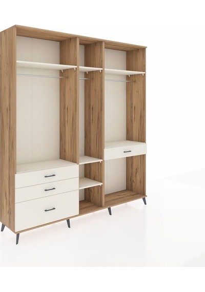 Hyperion Dolap 7 Raflı 4 Çekmeceli 3 Askılı 220x44x243 Çam-aytaşı/aytaşı Çok Renkli Hyperion Dolap 7 Raflı 4 Çekmeceli 3 Askılı 220x44x243 Çam-aytaşı/aytaşı Çok Renkli