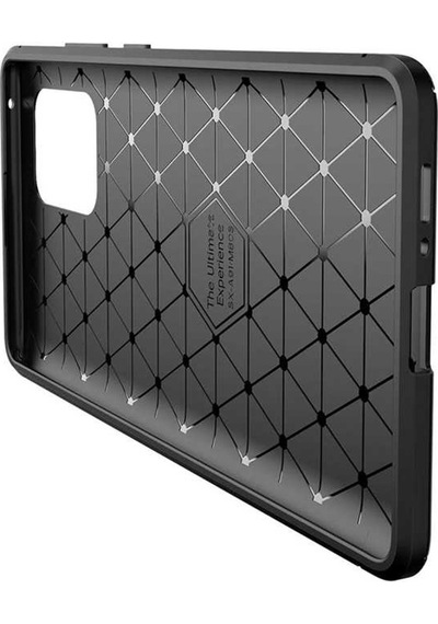 Samsung Galaxy Uyumlu A91 (S10 Lite) Kılıf Karbon Silikon Case