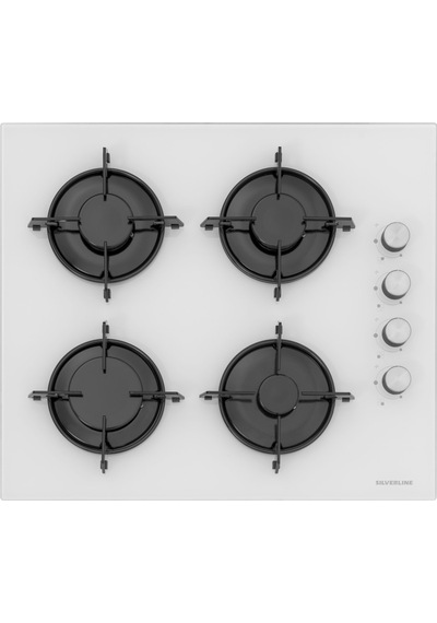 Silverline BO65E4W01 - CS5349W01 - 3481 FLAM Beyaz Cam Ankastre Set