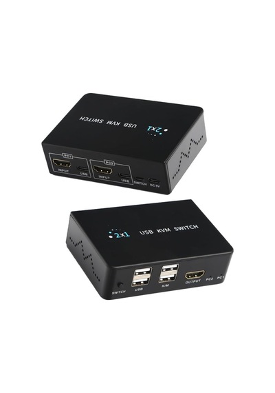 2xhdmı 4xusb Kvm Swıtch 4k/30hz Dk-ac-kvmhd01