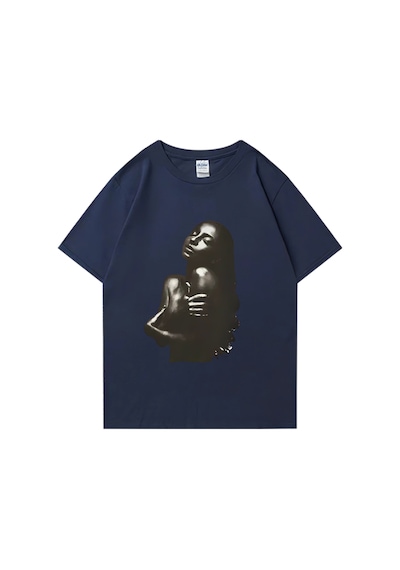 Flood Of Style Mizah Aşk Deluxe S-sade Dünya Turu T Shirt Erkek Kadın Artı Boyutu Vintage Kısa Kollu Lacivert