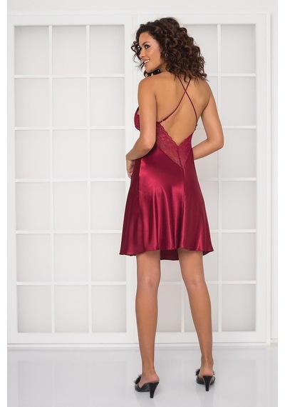Pierre Cardin 600 Kadın Saten Dantelli Gecelik (534724713)