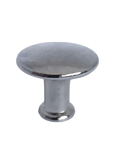 Düz Düğme Krom Kulp Mobilya Çekmece Dolap Kapak Kulbu Metal Kulp Aksesuarları Vidalı 8 Adet
