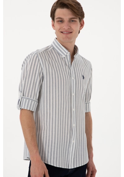 U.s. Polo Assn. Erkek Beyaz Gömlek Desenli 50306349-vr013 Beyaz U.s. Polo Assn. Erkek Beyaz Gömlek Desenli 50306349-vr013 Beyaz