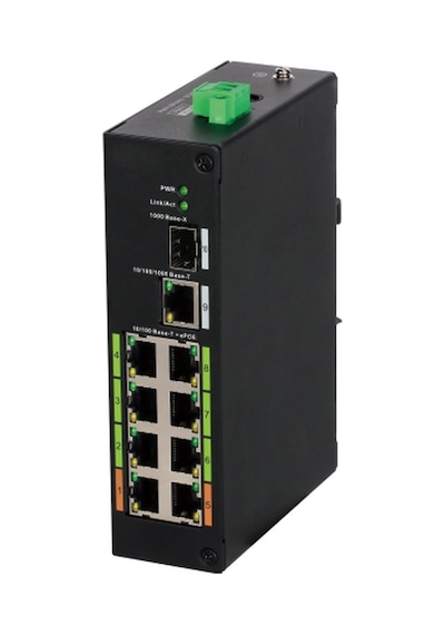 Dahua Lr2110 8Et 120 8 Port Epoe Switch