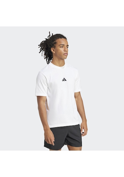 Adidas Essentials Small Logo Single Erkek Beyaz T-shirt Jf1092 Beyaz